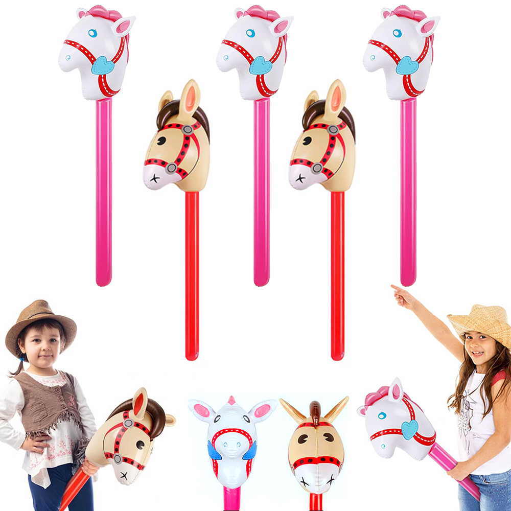 2Pcs Horse Head Stick Balloon  - مراجعة Kids Toys Horse وسعره