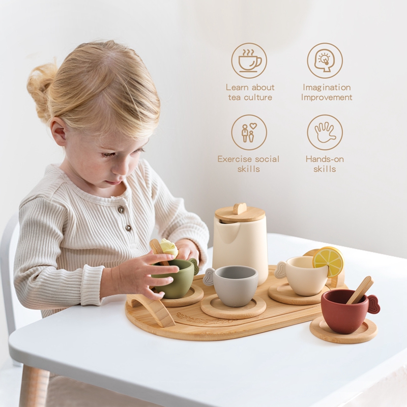 1Set Children Montessori Toy T - مراجعة Kids Toys Kitchen وسعره