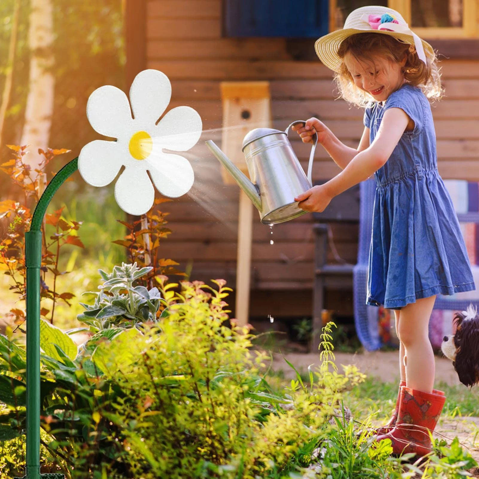 Sunflower Wiggling Sprinkler f - مراجعة Kids Yard Toys وسعره