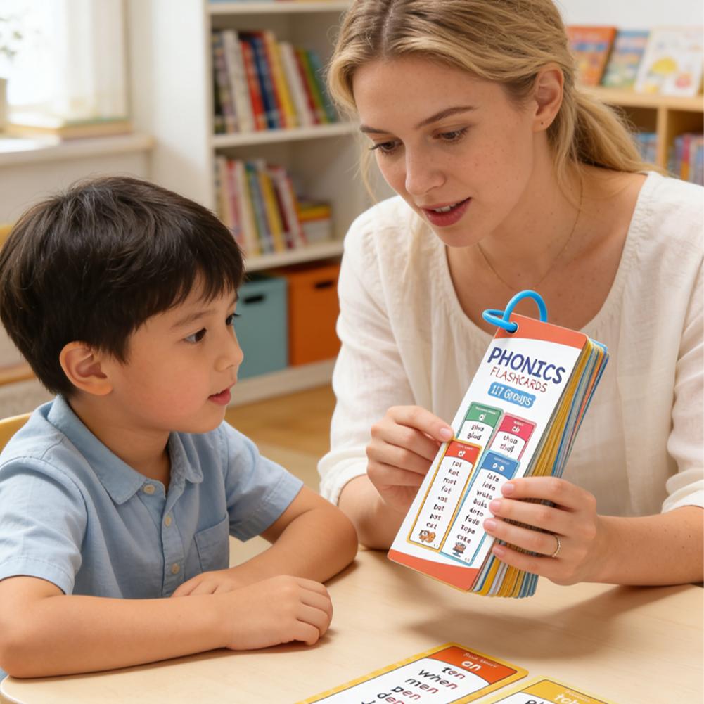 117 Groups Phonics Flashcards  - مراجعة Educational Flash Card وسعره