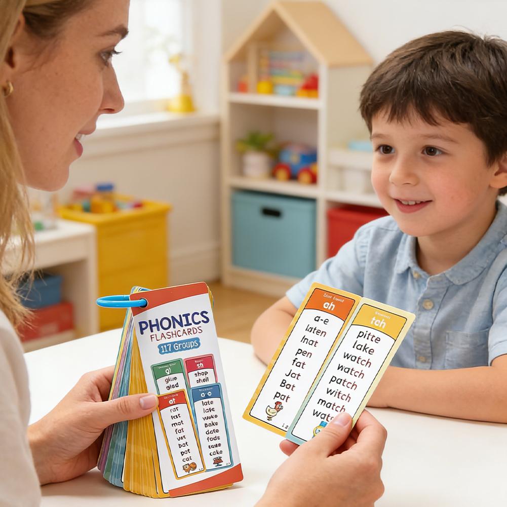 117 Groups Phonics Flashcards  - مراجعة Educational Flash Card وسعره
