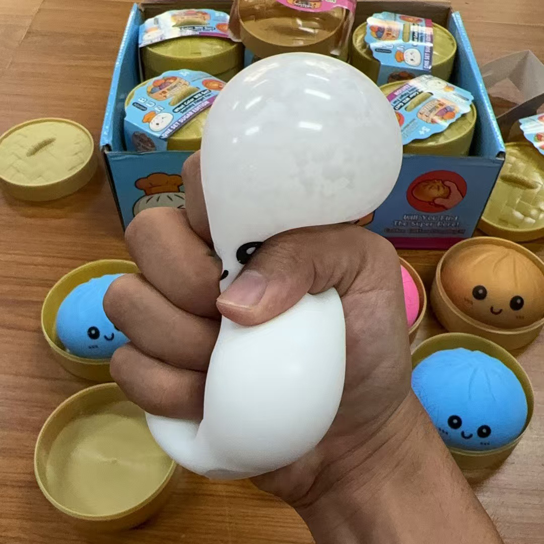 Large Dumpling Stress Ball wit - مراجعة Kids Toys Dumplings وسعره