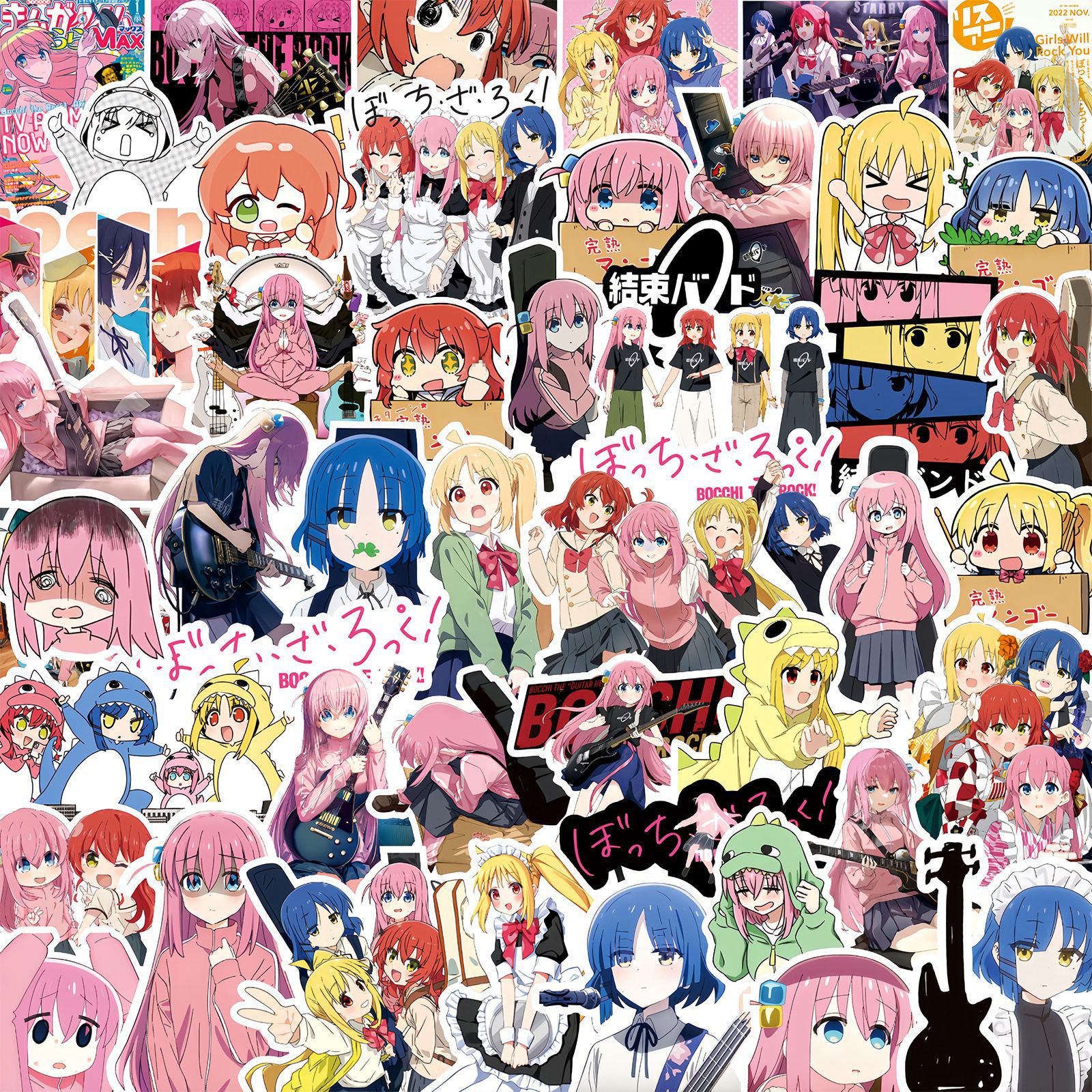 50Pcs Anime BOCCHI THE ROCK! S - مراجعة Kids Toys Japan وسعره