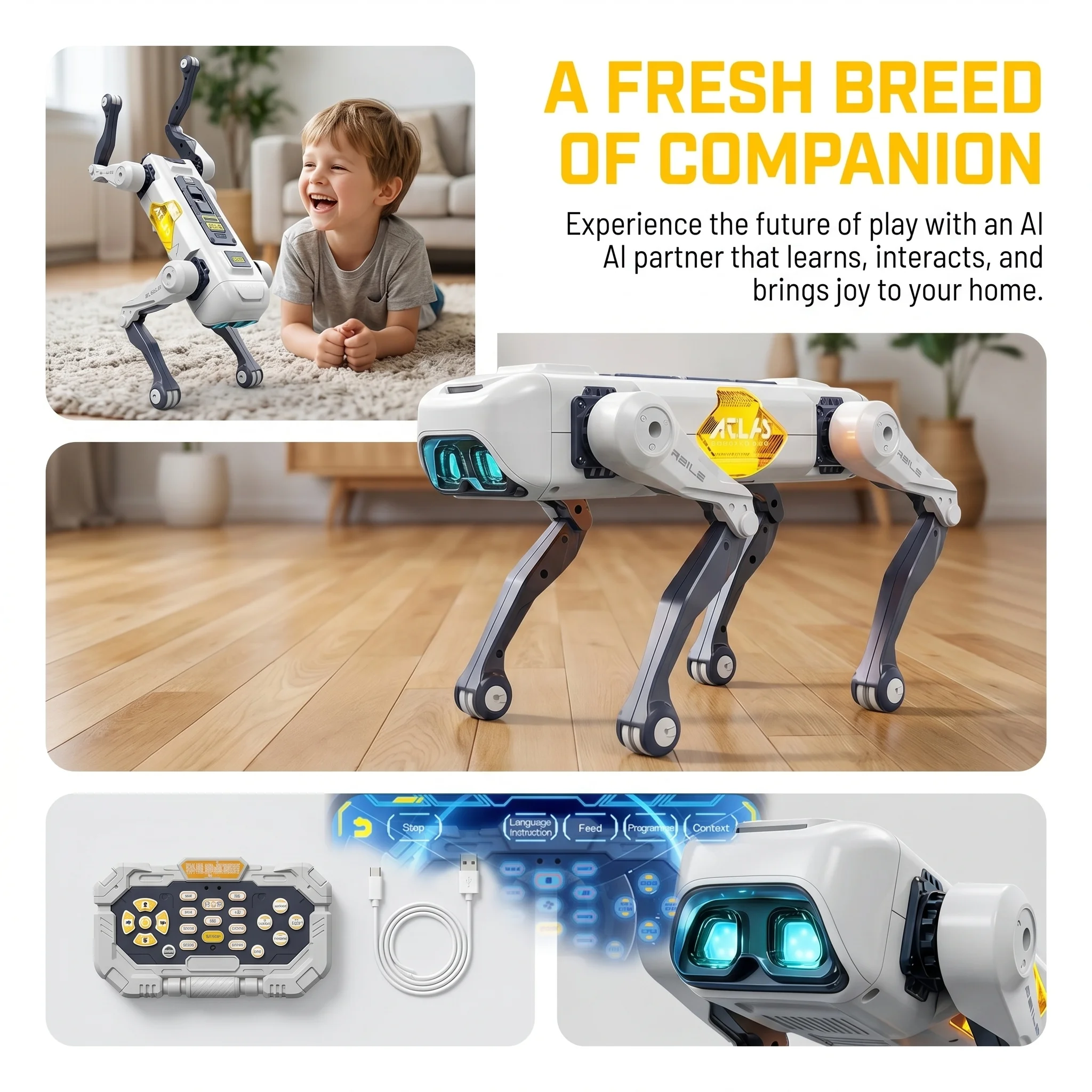 AI Smart Robot Dog, Voice & AP - مراجعة Kids Toys Usa وسعره