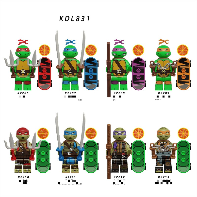 KDL831 cartoon series Teenage  - مراجعة Lego Building Blocks وسعره