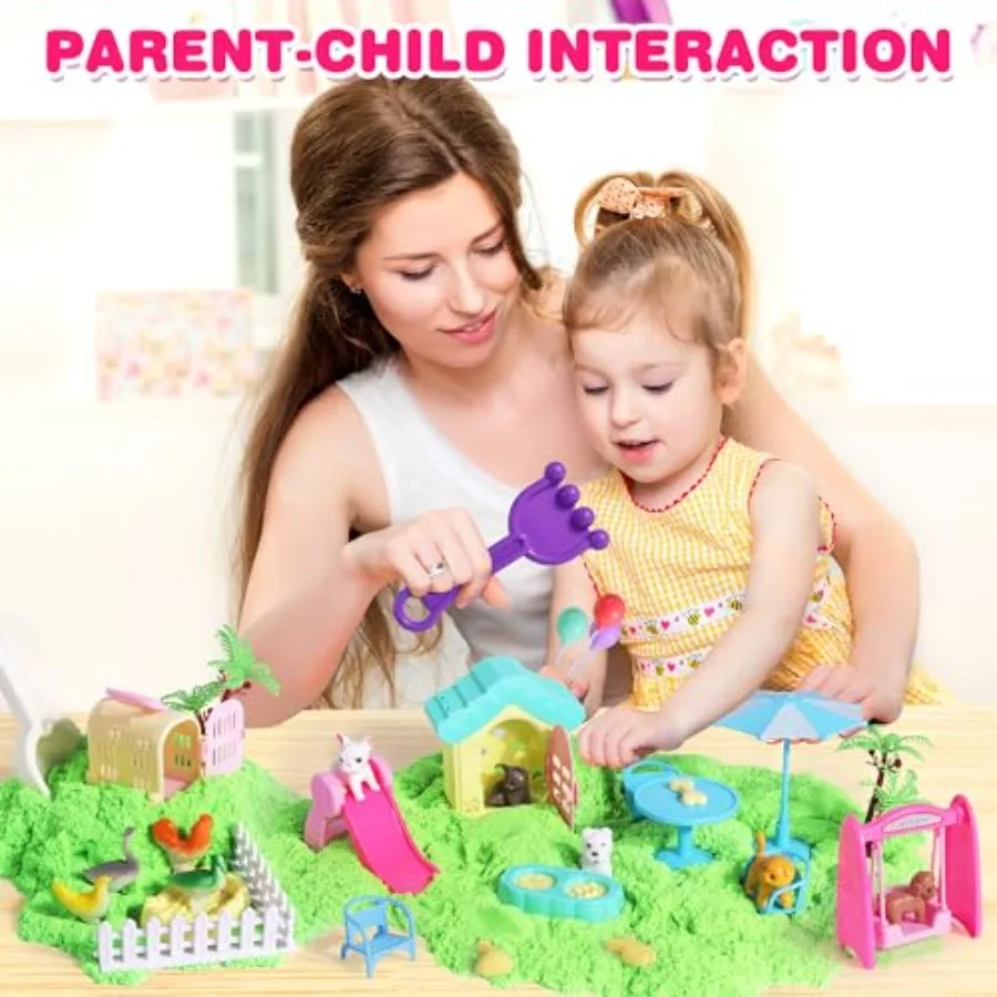 Sensory Play Sand Kit Indoor S - مراجعة Kinetic Sand Mold وسعره