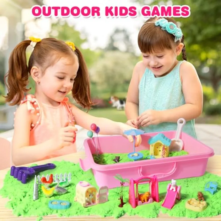 Sensory Play Sand Kit Indoor S - مراجعة Kinetic Sand Mold وسعره