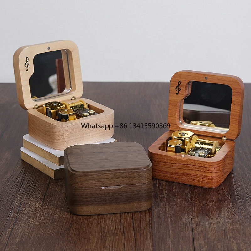 Natural Wooden Music Box Gold- - مراجعة Kids Toys Manufacturers وسعره
