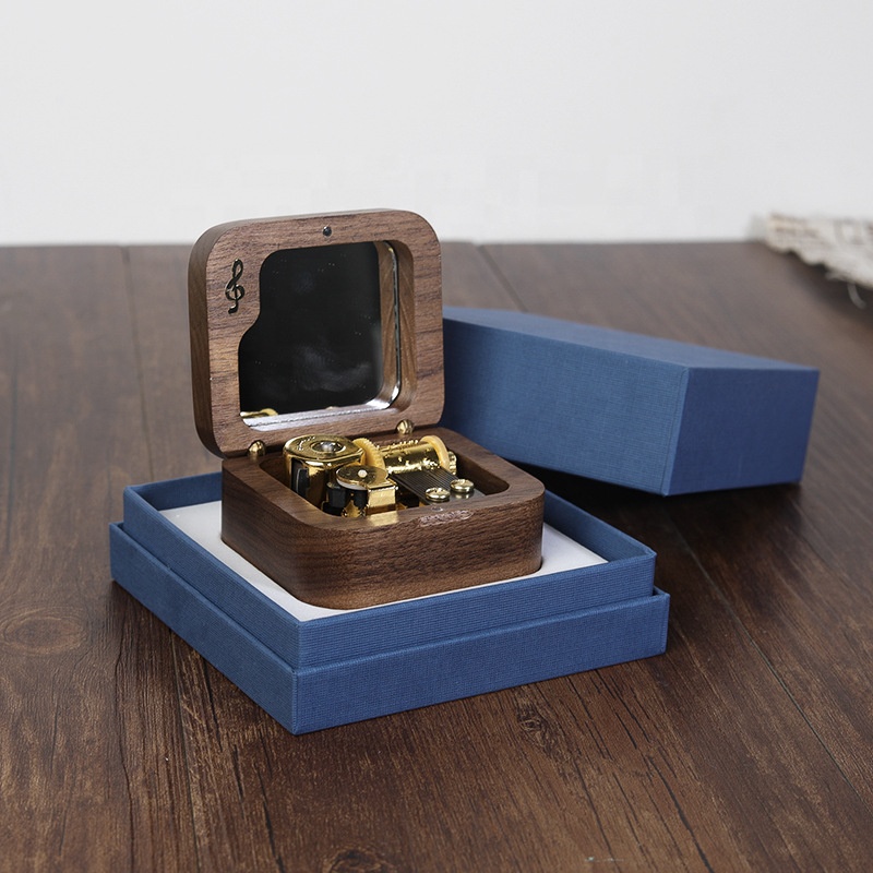 Natural Wooden Music Box Gold- - مراجعة Kids Toys Manufacturers وسعره