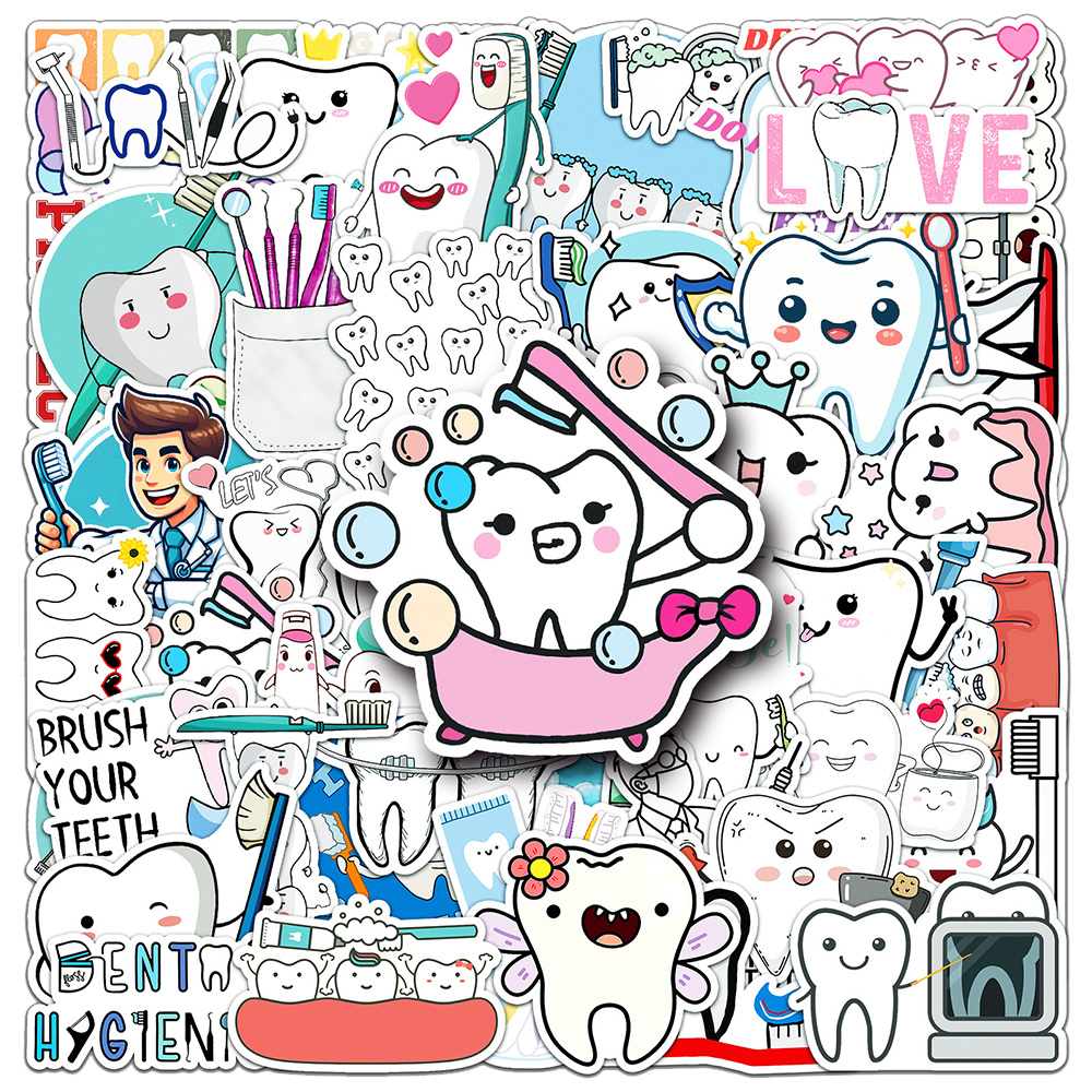 10/30/50pcs Cute Dental Tooth  - مراجعة Kids Toys Stores وسعره
