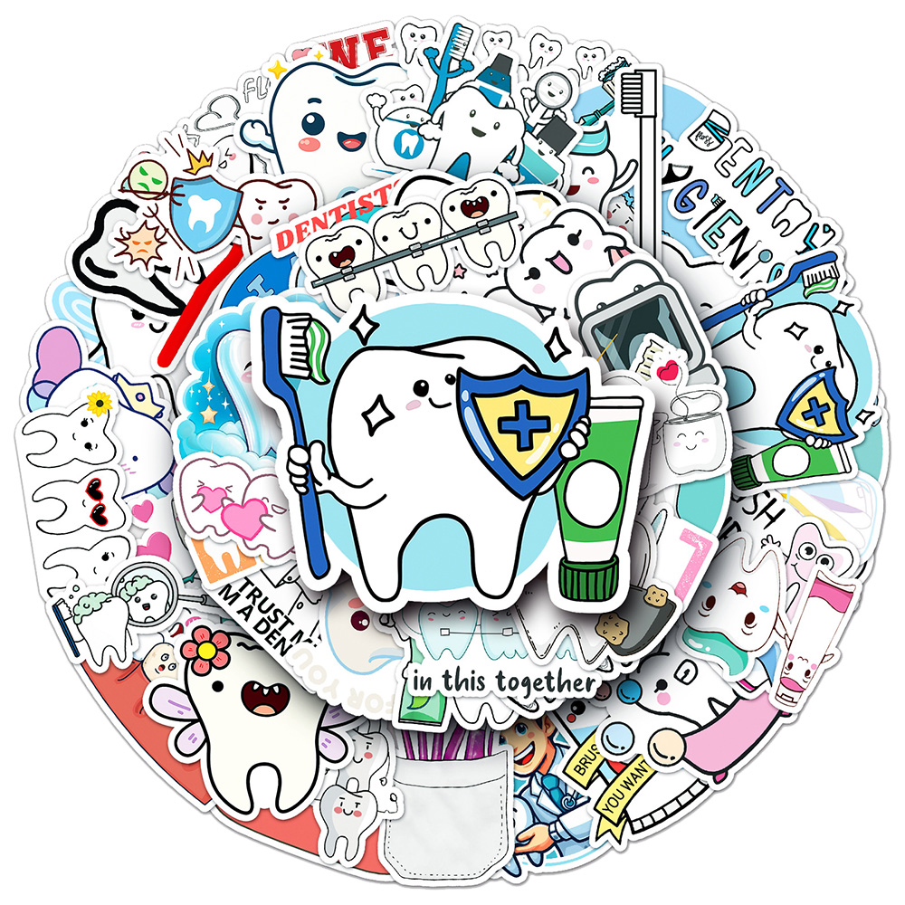 10/30/50pcs Cute Dental Tooth  - مراجعة Kids Toys Stores وسعره