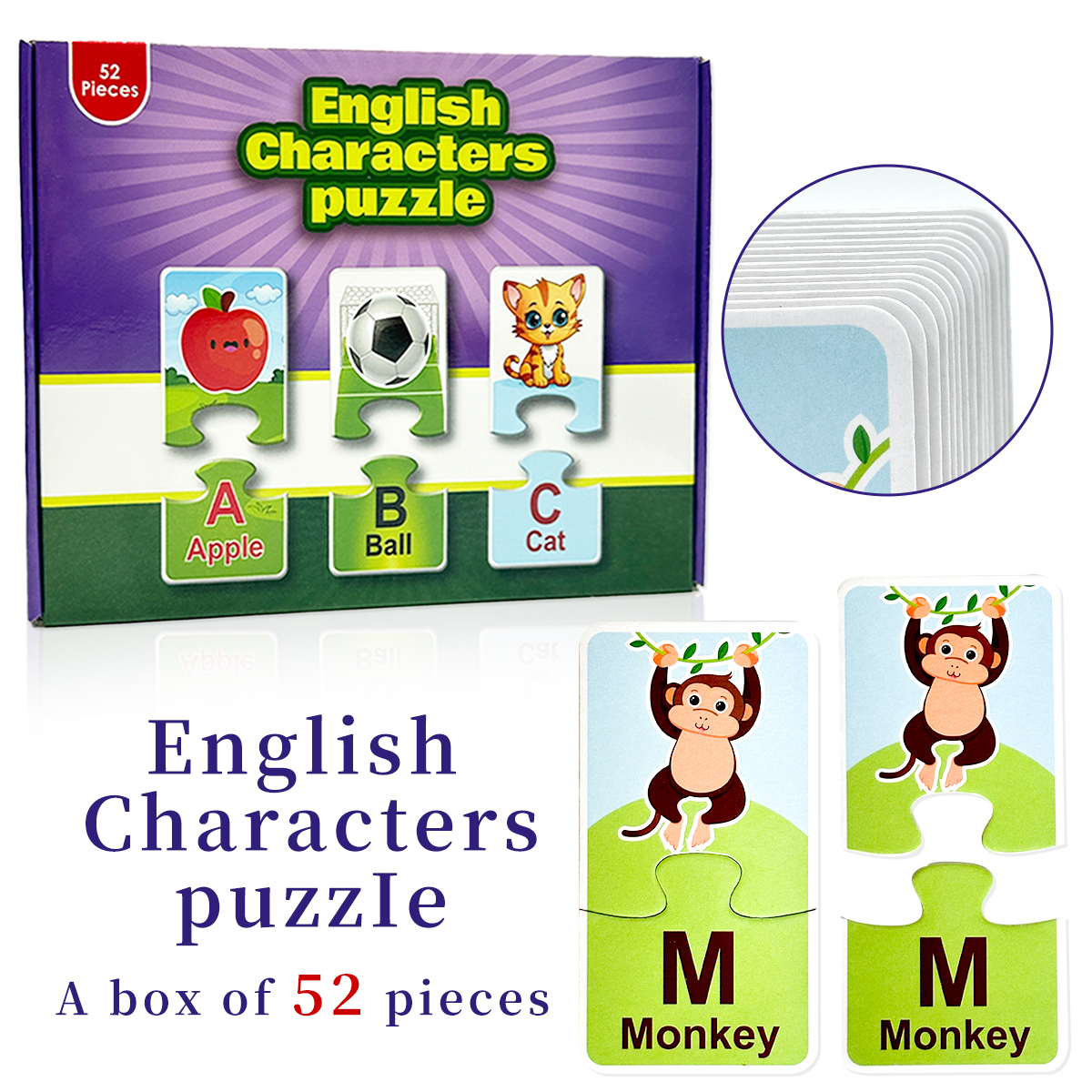 Alphabet Matching Puzzle Cards - مراجعة Educational Flash Card وسعره