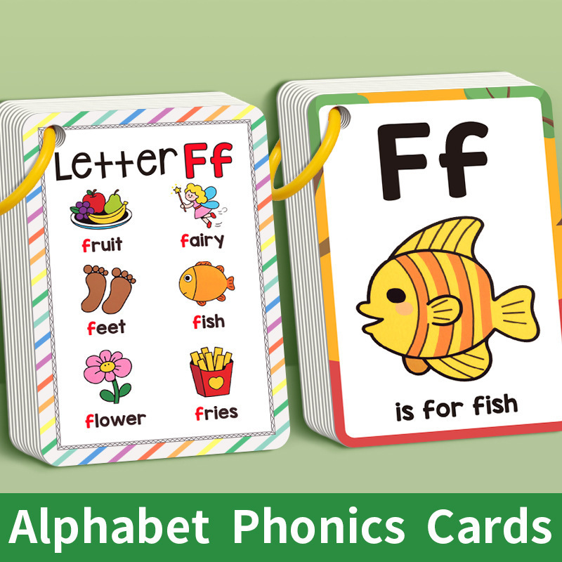 27Pcs/set Learning Card Cartoo - مراجعة Educational Flash Card وسعره